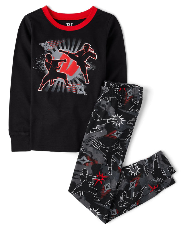 The Children's Place Boys' Long Sleeve Snug Fit Co