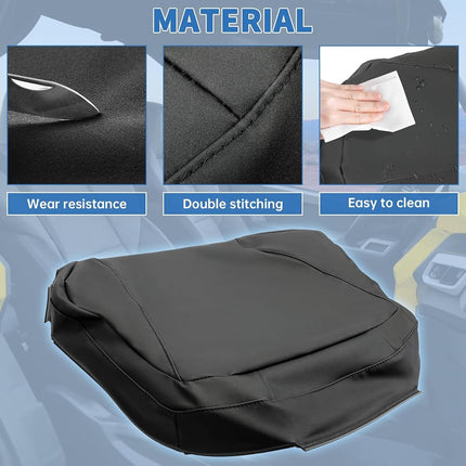 Housse de siège inférieure en cuir ECOTRIC compatible avec Can Am Maverick Commander 2011-2018