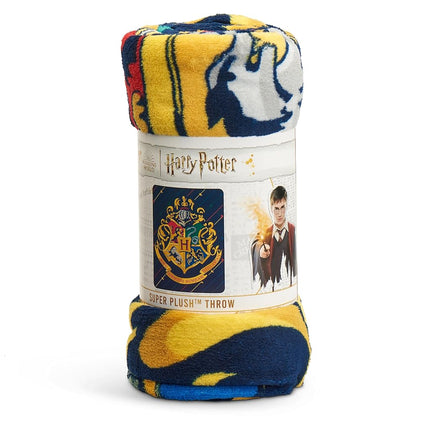 Northwest Harry Potter Micro Raschel Throw Blanket, 46" x 60", House Pinstripes