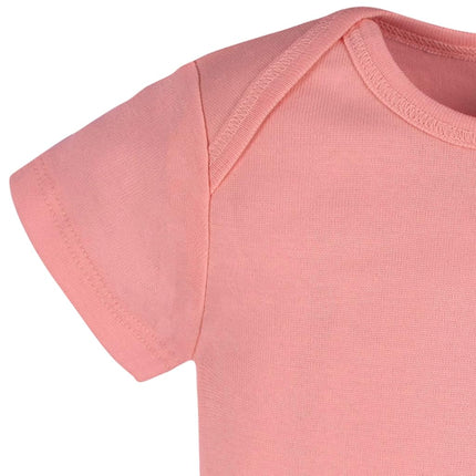 Gerber Unisex-Baby 5 Pack Onesies Multi-Packs Bundle Interlock 180 Gsm, Mauve Pink, 6-9 Months