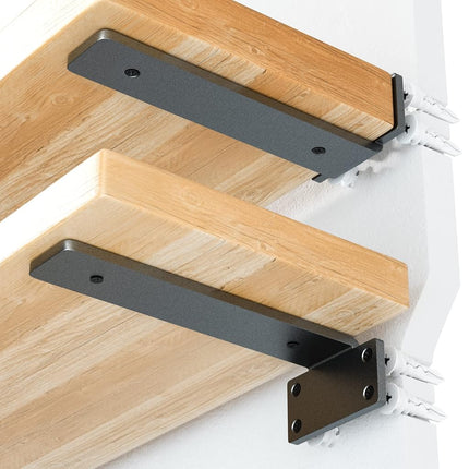 Heavy Duty Shelf Brackets 12 inch (1/5") Thick, 6 
