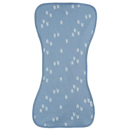 Gerber Baby Unisex Burp Cloths 5-Pack, Blue Gold, Size 10.5" x 21"