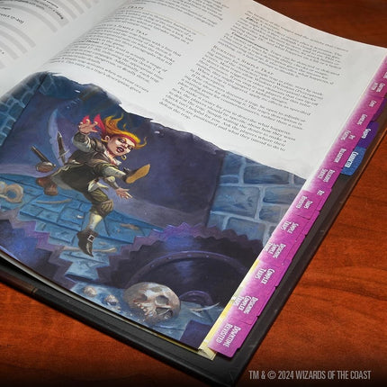 Onglets de livre D&D : Guide de Xanathar pour tout