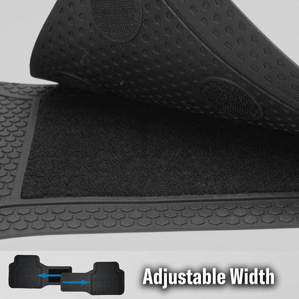 Dickies® 3-Piece Black Adjustable-Runner Truck Floor Mats
