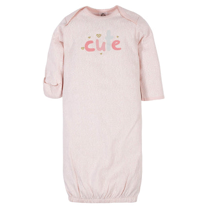 Robes 4 pièces pour bébés filles Gerber, rose ourson, prématuré
