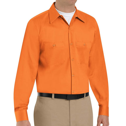 Red Kap Men's Wrinkle Resistant Cotton Work Shirt,