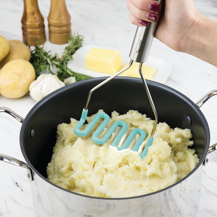 Tovolo 6-Piece Premium Silicone Utensil Set (Light Aqua): Essential Kitchen Tools | Sturdy Utensils for Home, Apartment, or College Dorms