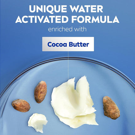 NIVEA Cocoa Butter In-Shower Body Lotion - Non-Sticky For Dry to Very Dry Skin - 13.5 oz. Bottle (Pack of 3)
