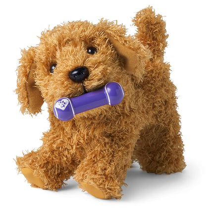 American Girl Truly Me 18-inch Doll Pet Daffodil Doodle Dog with Magnetic Mouth to Hold Her Barbell Toy, For Ages 6+