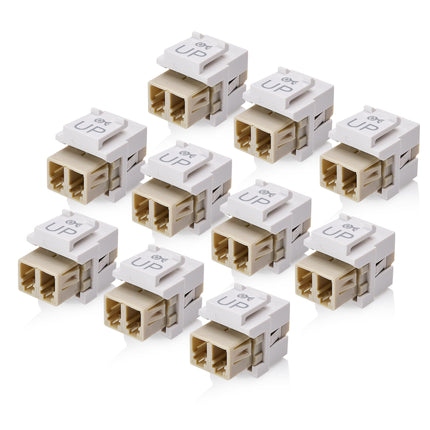 Cable Matters 10-Pack LC UPC Duplex Fiber Optic Ke