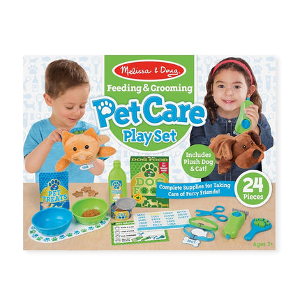 Melissa & Doug Feeding & Grooming Pet Care Play Set