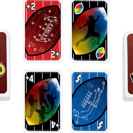 Mattel Games UNO NFL Card Game in Storage Tin Box for Kids, Adults, Parties & Travel with NFL Team Logos & Special Rule (Amazon Exclusive)
