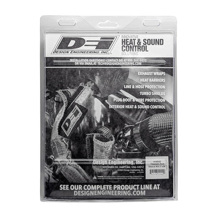 Design Engineering 10042 3" x 36" Titanium Knit Exhaust Sleeve with Locking Ties & Tool
