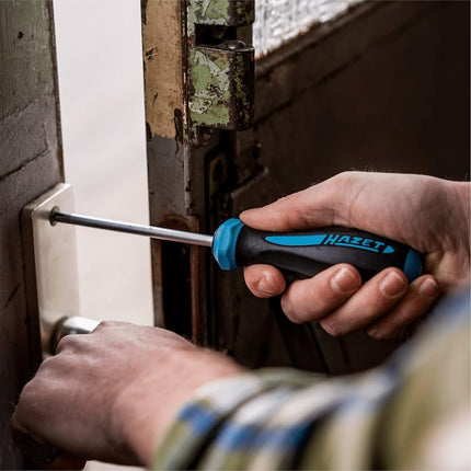 HAZET 802-T27H Tamper-Resistant Torx Profile T 27 H HEXAnamic Screwdriver - Multi-Colour