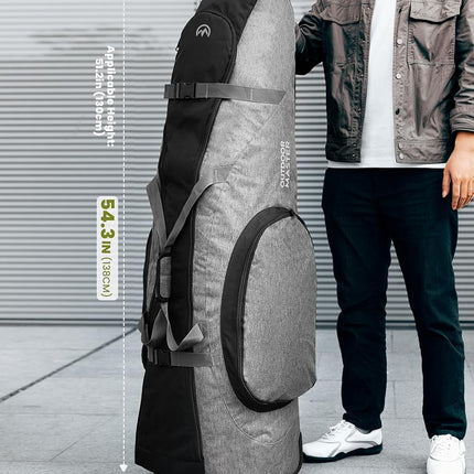 OutdoorMaster Padded Golf Travel Bag with Reinforced Wheels
