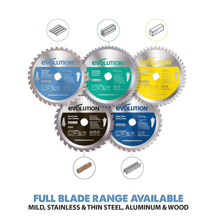 Evolution Power Tools 180BLADETS Thin Steel Cutting Blade, 7-Inch x 68-Tooth