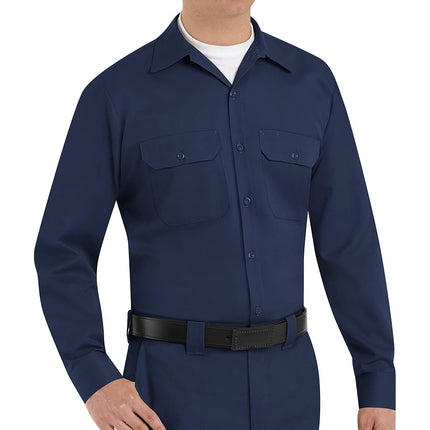 Red Kap Men's Utility Uniform Shirt, Navy, Long 2X