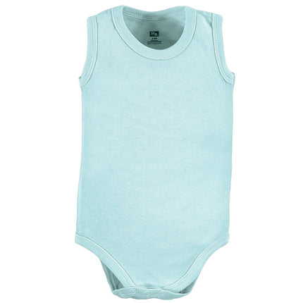 Hudson Baby Unisex Baby Cotton Sleeveless Bodysuits, Zoo Animals, 3-6 Months