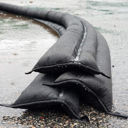 Quick Dam QD65-2 5' Barrier Water Flow Dust Bags, 2 Pack, Black