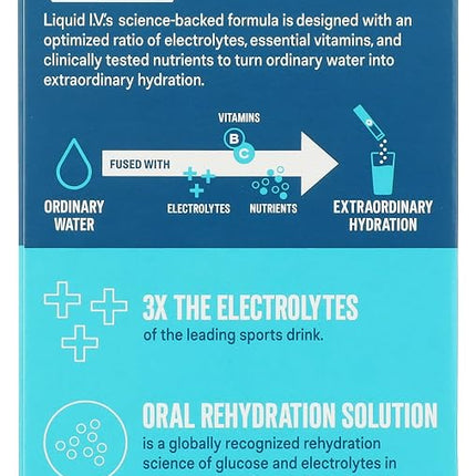 Liquid IV Watermelon Hydration Mulitplier 10 Count, 5.65 OZ