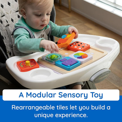 Fat Brain Toys PlayTab Essentials 12m+, Modular Sensory Activity Board, Busy Board for Toddlers and Babies - Ages 1 Year and Older
