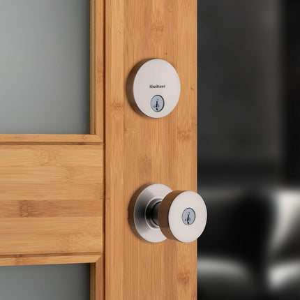 Kwikset 99910-069 Pismo Deadbolt Combo Pack, Satin Nickel
