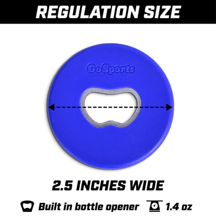 Juego de 8 arandelas de repuesto GoSports para abridor de botellas - Metal recubierto de plástico con abridor de botellas