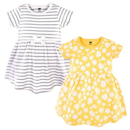 Hudson Baby Baby Girls' Cotton Dresses, Yellow Dai