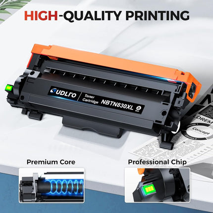 TN830XL TN830 Toner Cartridges - Replacement Compatible for Brother TN830 TN-830 TN830XL Compatible with HL-L2460DW DCP-L2640DW HL-L2405W HL-L2400D HL-L2480DW MFC-L2820DW Printer (1 Black)