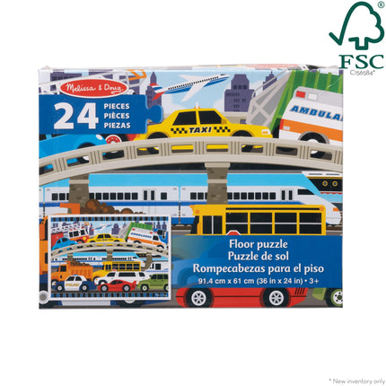 Melissa & Doug Rompecabezas de Piso Atasco de Tráfico 61cm X 91cm