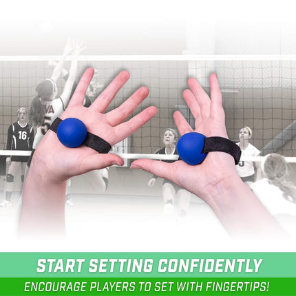 GoSports Perfect Set Volleyball Trainer - Teach Fundamentals and Proper Setting Form (2 Pack, Blue)