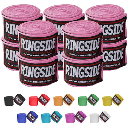 Ringside Mexican Style Boxing Handwraps (5 Pack), Pink, 180"