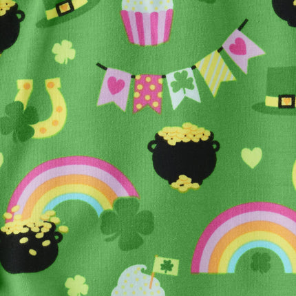 Gymboree Girls' and Toddler Leggings, Rainbow Gold, 8
