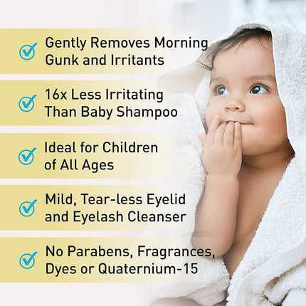 OCuSOFT Baby Eyelid and Eyelash Cleanser, Pre-Moistened Towelette, White/Blue 20 Count