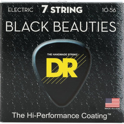 DR Strings BLACK BEAUTIES™ - BLACK Coloured Electr