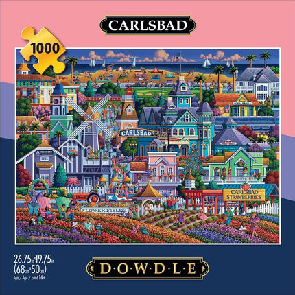Buffalo Games - Dowdle - Carlsbad - 1000 Piece Jigsaw Puzzle for Adults Challenging Puzzle Perfect for Game Nights - Finished Puzzle Size is 26.75 x 19.75