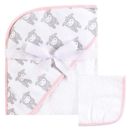 Hudson Baby Unisex Baby Cotton Hooded Towel and Wa