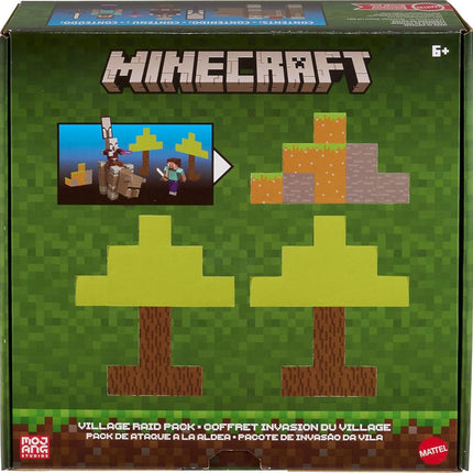 Mattel Minecraft Village Raid Pack with 3 Action Figures & Accessories