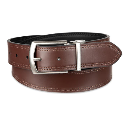 Dickies Men's Two-in-One Reversible Casual Belt, Black/Brown, X-Large (42-44)