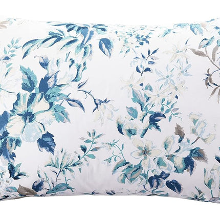 Tribeca Living VERN4PSSQUBL Extra Deep Pocket Sheet Set, Queen, Vernazza Blue/Multi