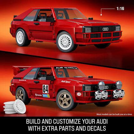 Mattel Brick Shop Hot Wheels '84 Audi Sport Quattro Building Kit