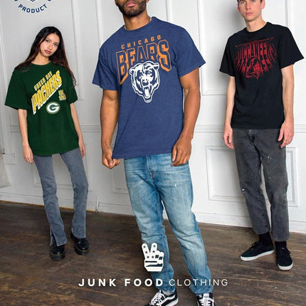 Junk Food NFL Team Helmet Hoodie Sweatshirt with Hood, Unisex, Athletic Heather, M