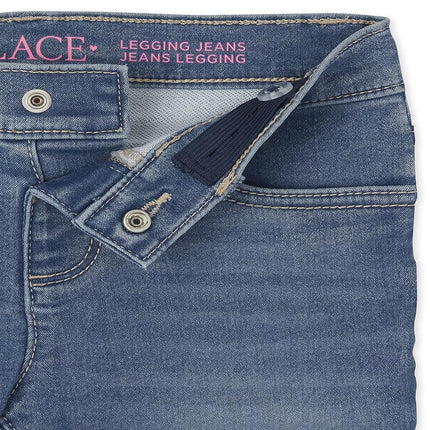 The Children's Place Jeggings de mezclilla para niña, Reflectblue WSH, 10