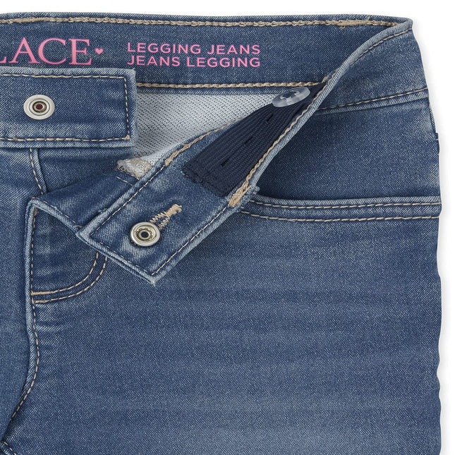 The Children's Place Girls' Denim Jeggings, Reflectblue WSH, 4