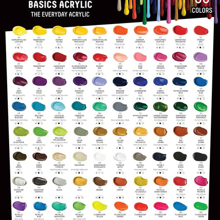 Pintura acrílica Liquitex 1046339 Basics, 118 ml, Verde Aqua Metálico, Pintura Acrílica para Artistas, Altamente Pigmentada, Resistente a la Luz, Viscosidad Media, Brillo Sedoso, Opaca, Ideal para Lienzo, Madera y Papel