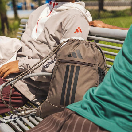 adidas Alliance Sackpack, Khaki Six/Black/3, One Size, Sackpack