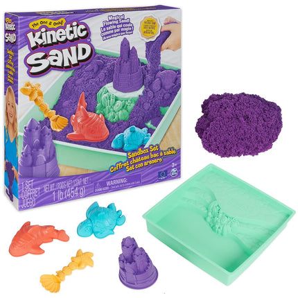 Kinetic Sand, Playset Purple Castles with Tray, 3+