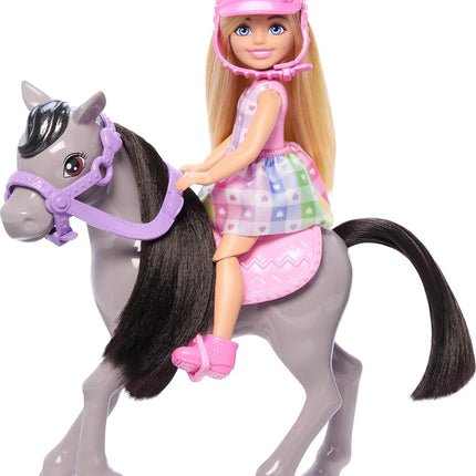 Barbie Club Chelsea Doll, Horse & Riding Theme Pla
