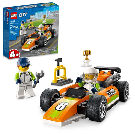 LEGO City Race Car 60322 Building Kit; Fun Toy Des