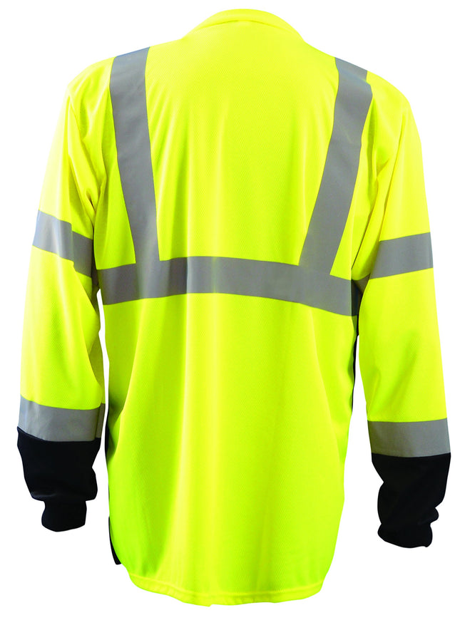 OccuNomix X-Large Hi-Viz Yellow Polyester Black Bottom T-Shirt